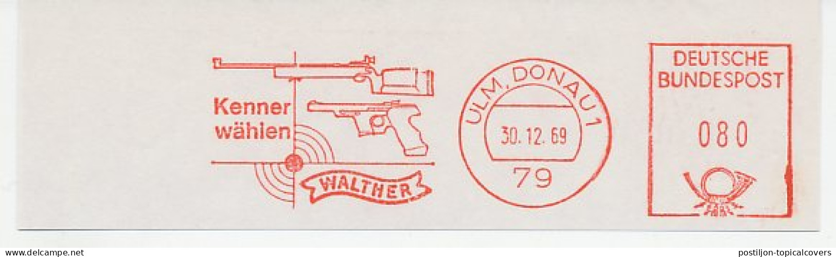 Meter Cut Germany 1969 Gun - Rifle - Pistol - Walther - Militaria