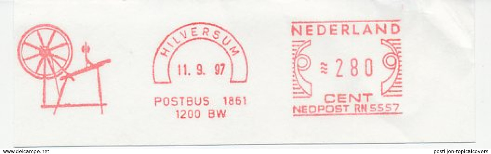 Meter Cut Netherlands 1997 Spinning Wheel - Wool - Textil