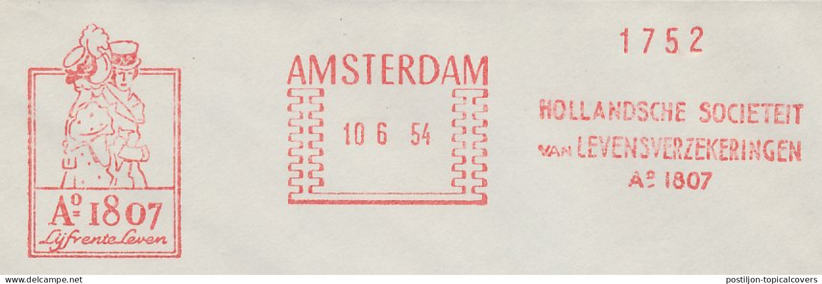 Meter Cover Netherlands 1954 Costume - Amsterdam  - Costumi