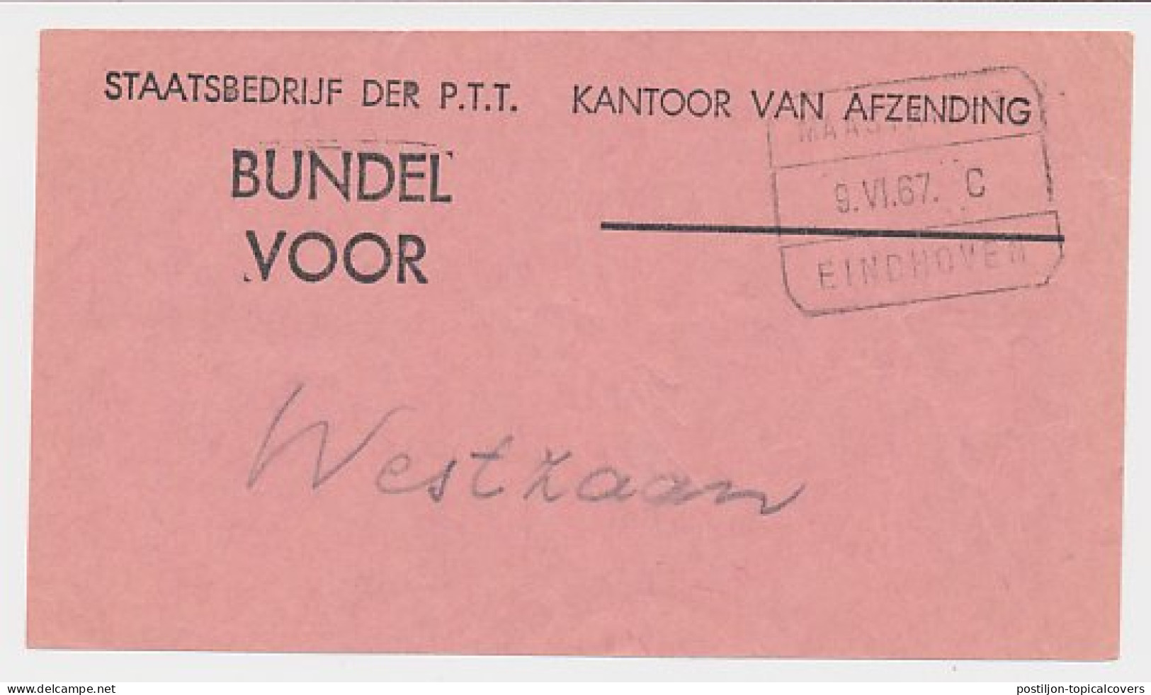 Treinblokstempel : Maastricht - Eindhoven C 1967 - Ohne Zuordnung