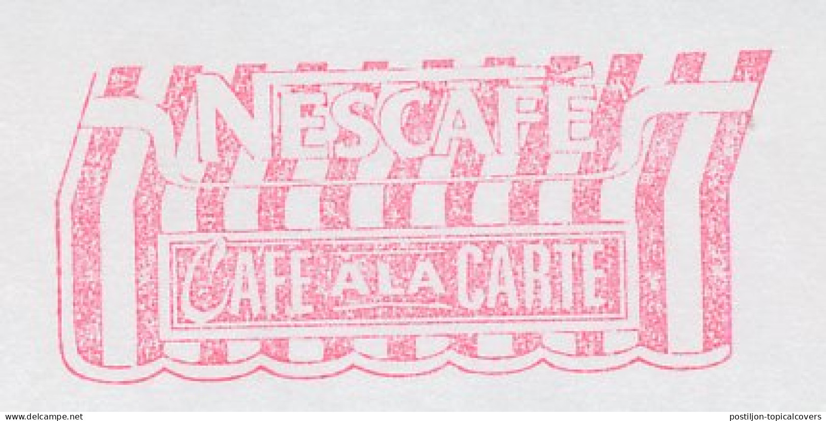 Meter Top Cut Netherlands 1995 Coffee - Nescafe - Cafe A La Carte - Altri & Non Classificati