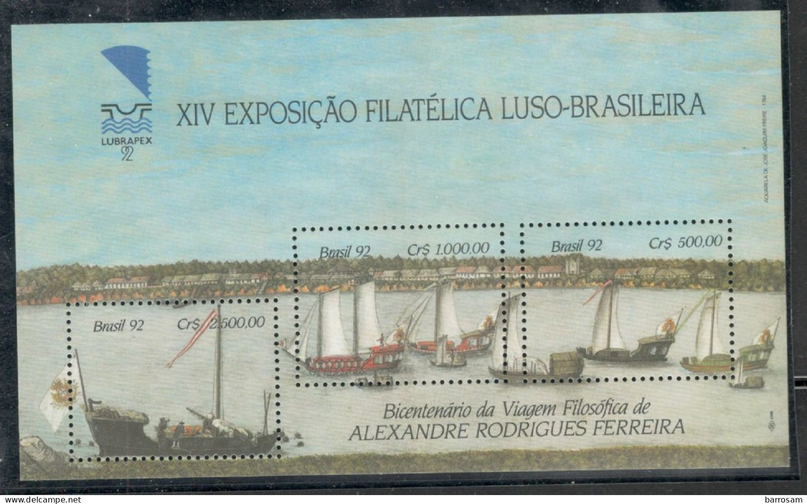 BRAZIL....1992:Michel Block90mnh** - Unused Stamps