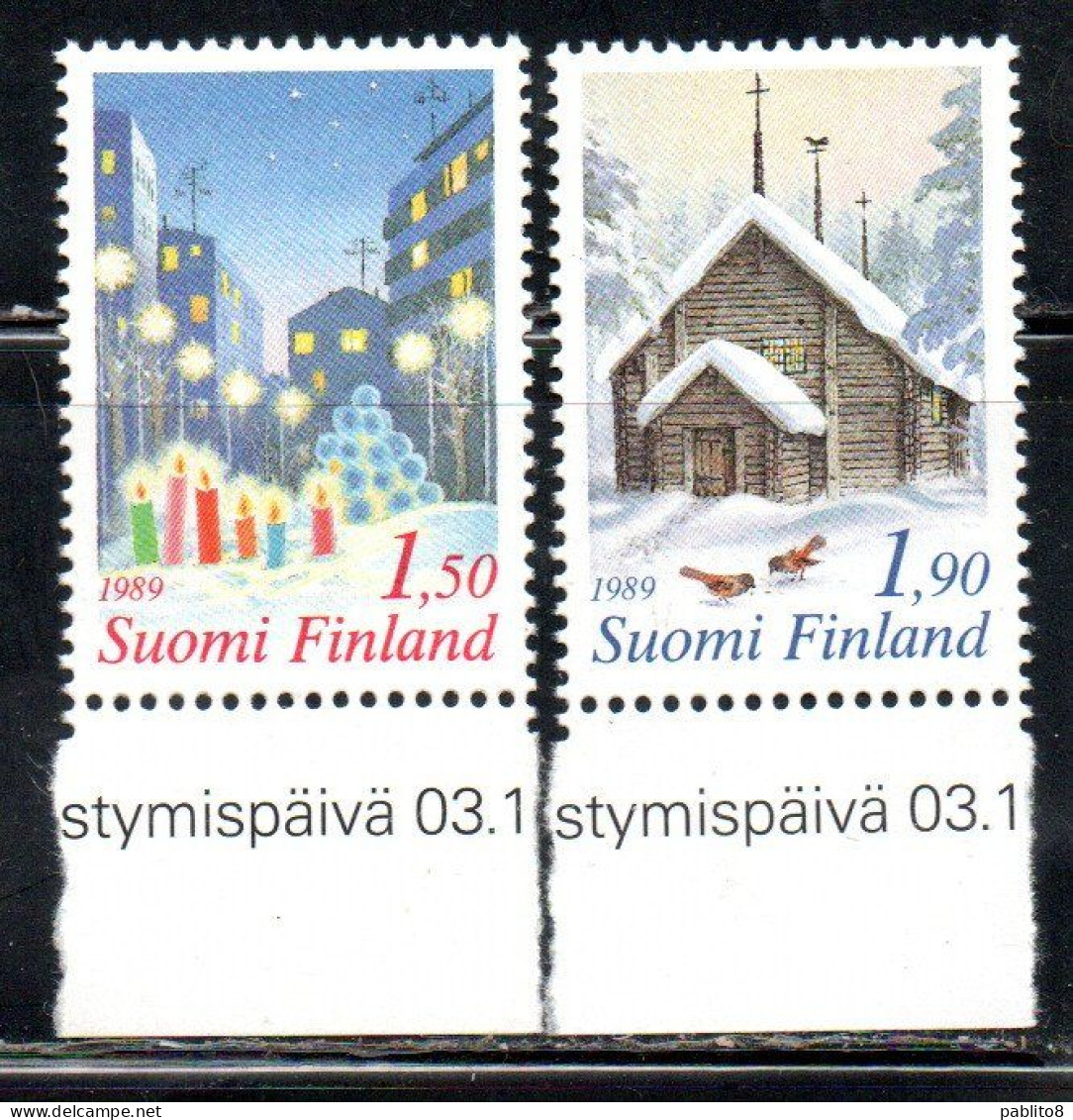 SUOMI FINLAND FINLANDIA FINLANDE 1989 CHRISTMAS NATALE NOEL WEIHNACHTEN NAVIDAD COMPLETE SET SERIE COMPLETA MNH - Ungebraucht