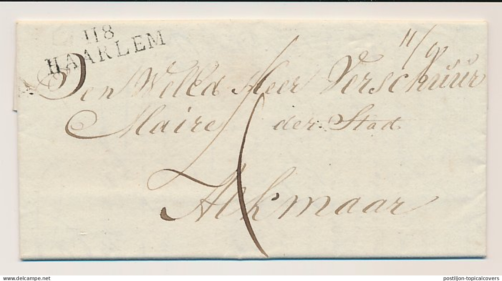 118 HAARLEM - Alkmaar 1811 - ...-1852 Préphilatélie