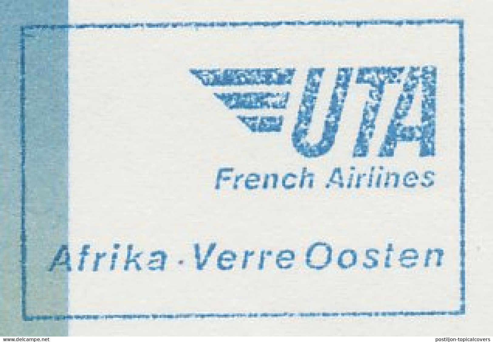 Meter Cut Netherlands 1983 UTA - French Airlines - Aerei