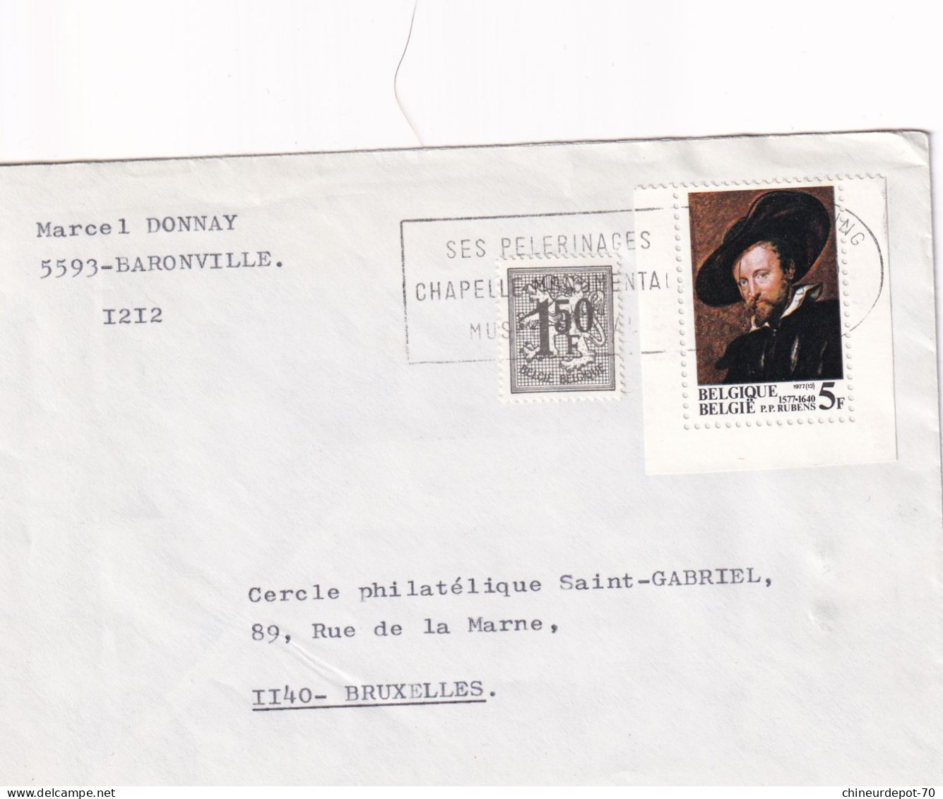 Marcel Donnay Baronville Belgique - Enveloppes