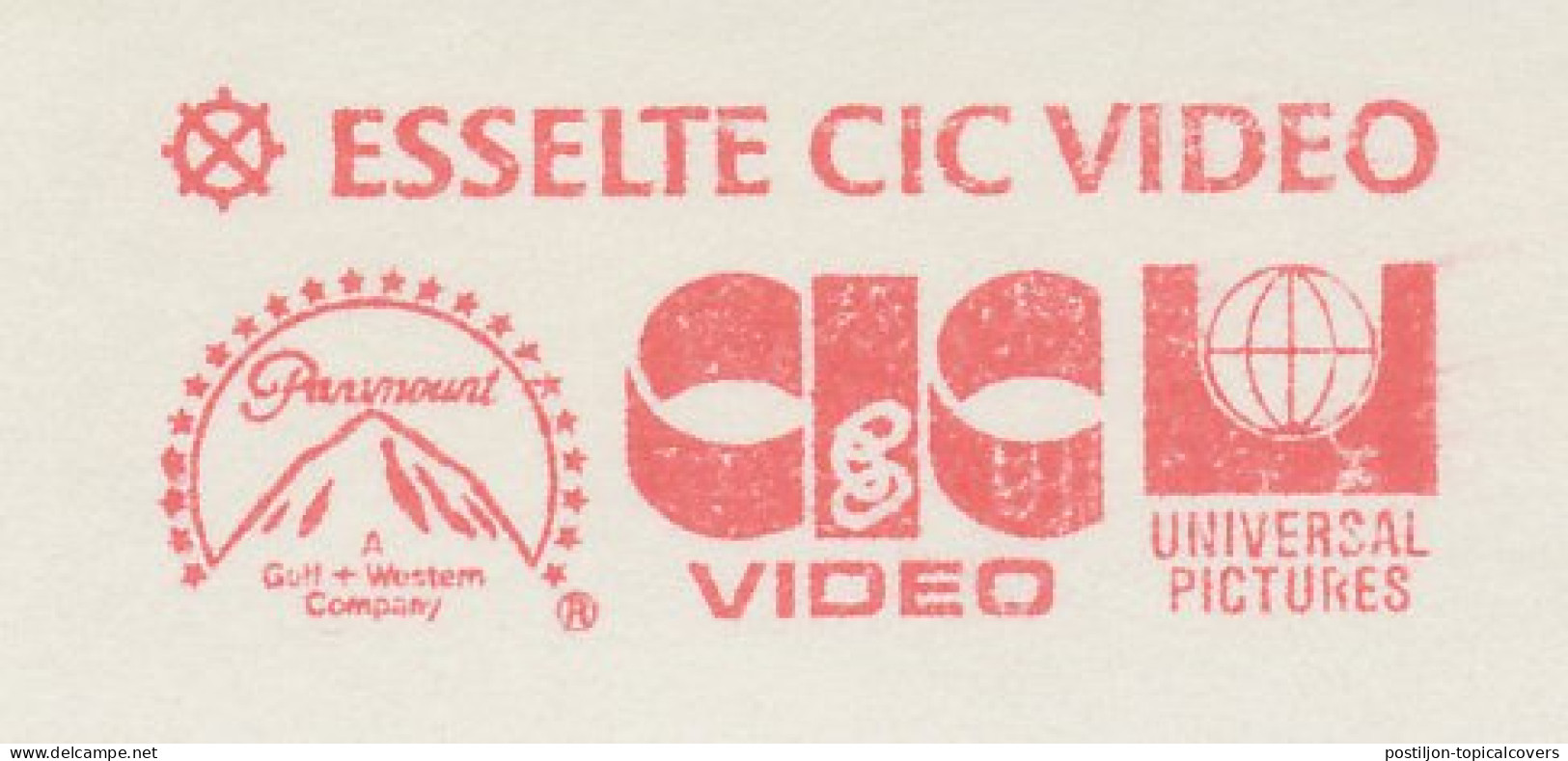 Meter Cut Netherlands 1988 Esselte Cic Video - Paramount - Universal Pictures - Cinema