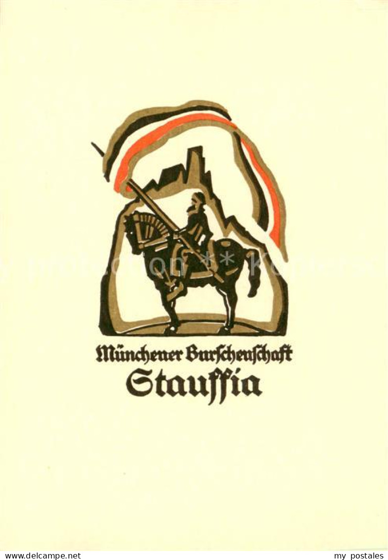 73852829 Muenchen Wappen Der Muenchener Burschenschaft Stauffia Muenchen - Muenchen