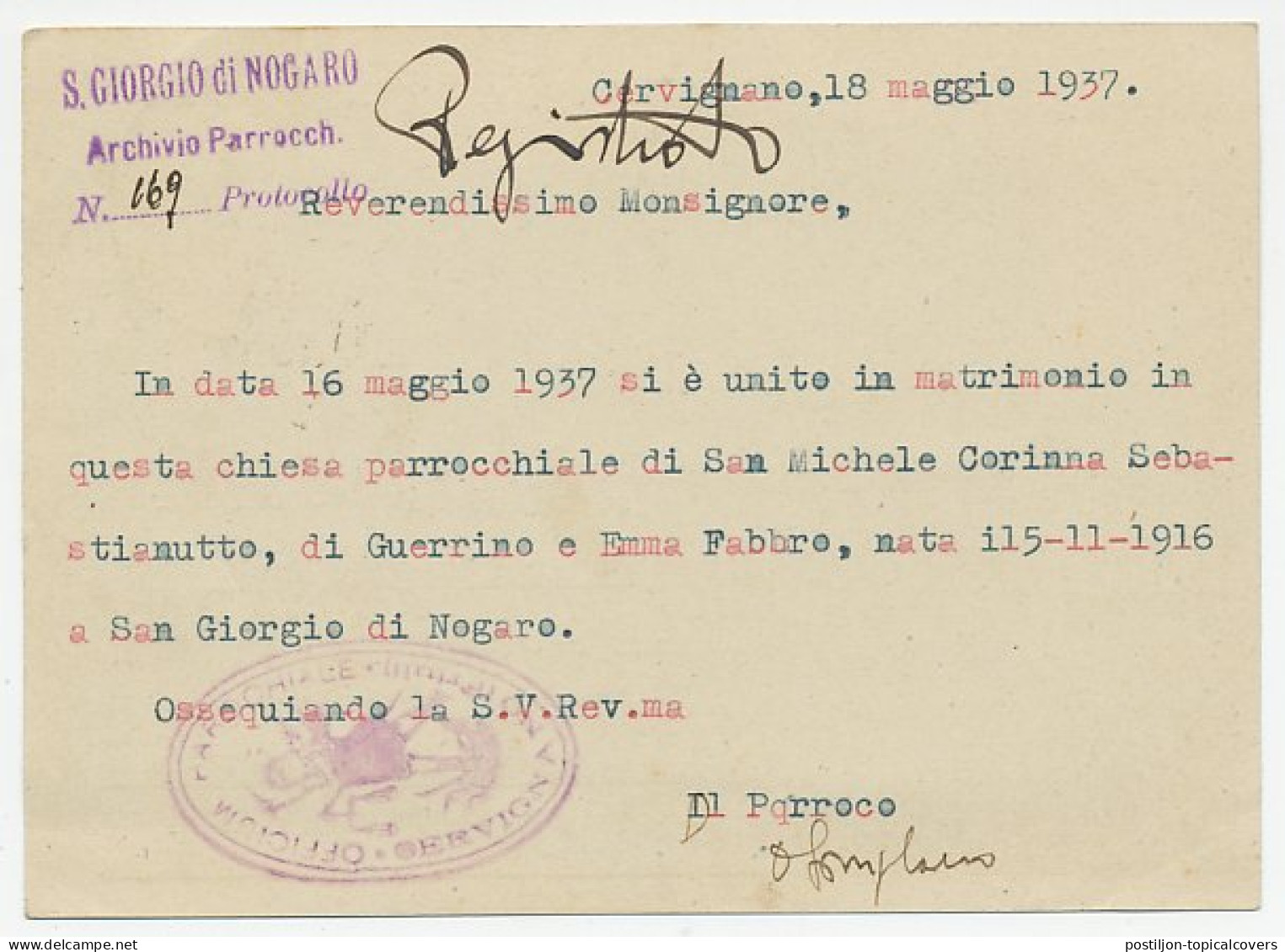 Postal Stationery Italy 1937 Flowers - Plants - Forestry - Autres & Non Classés