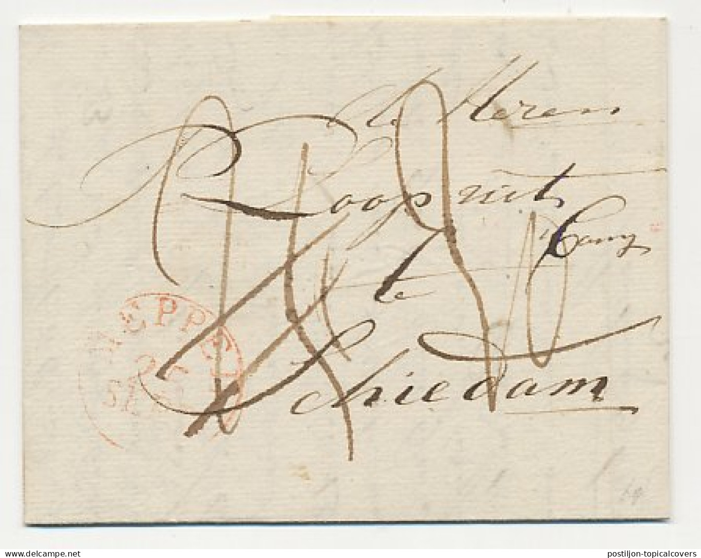 Distributiekantoor Wolvega - Meppel - Schiedam 1838 - ...-1852 Prephilately