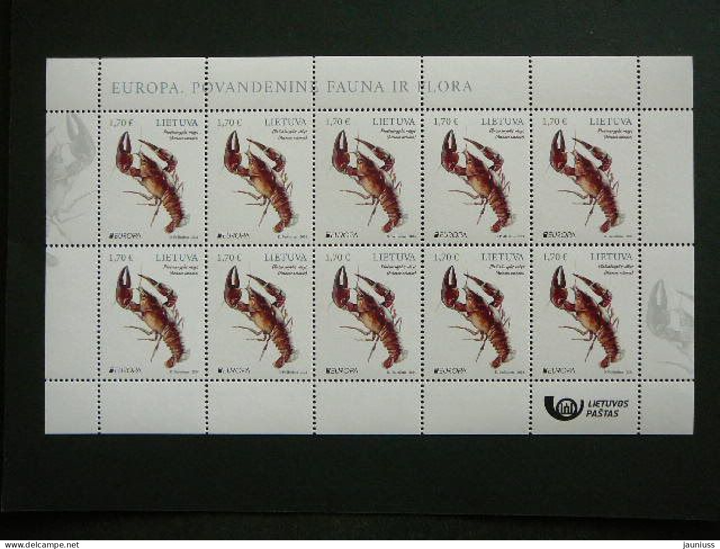 Europa CEPT. Crayfish # Lietuva Litauen Lituanie Litouwen Lithuania # 2024 MNH #3 - Litauen