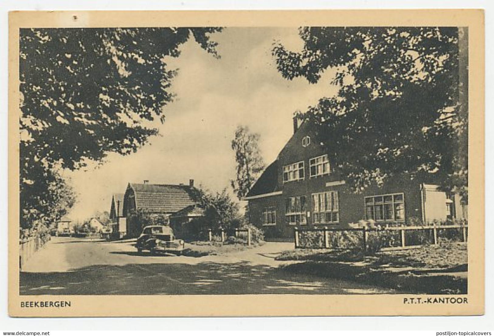 Prentbriefkaart Postkantoor Beekbergen 1964 - Other & Unclassified