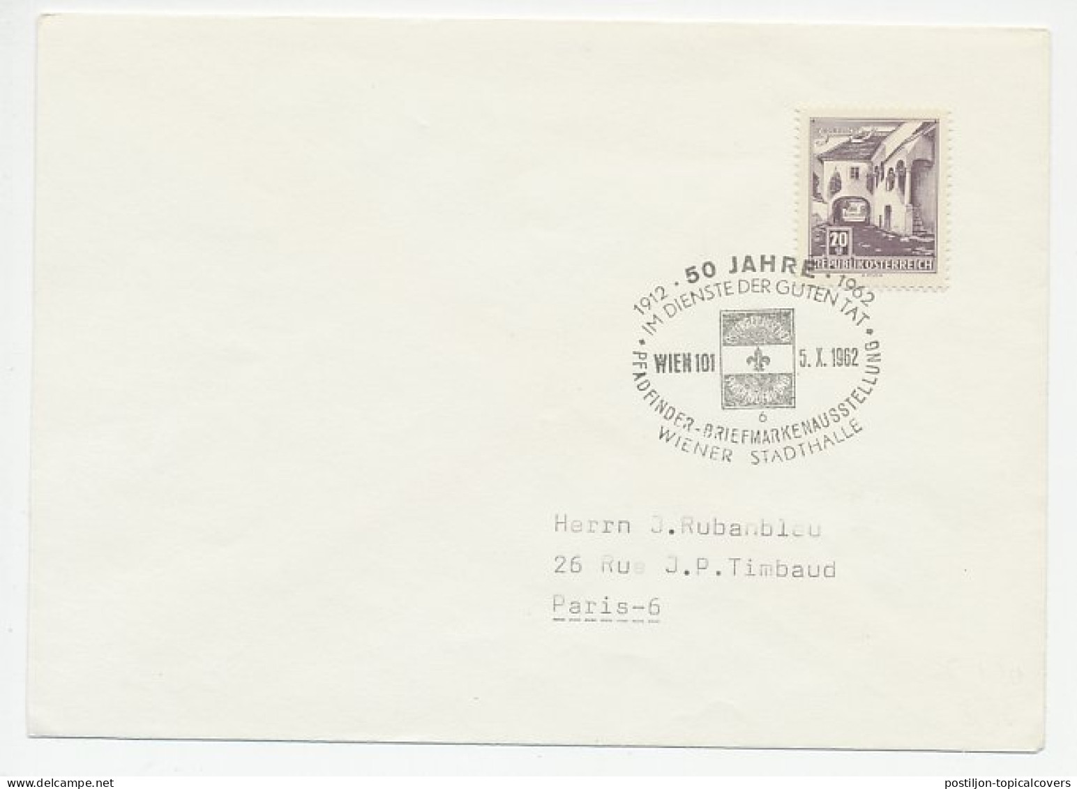 Cover / Postmark Austria 1962 Scouting Stamp Exhibition - Autres & Non Classés