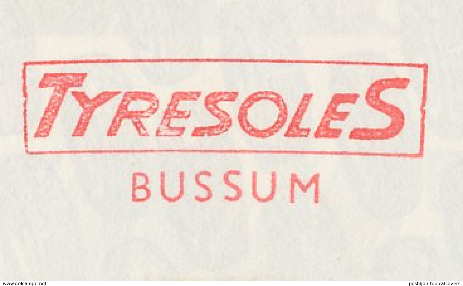 Meter Cover Netherlands 1964 Tire - Tyresoles - Bussum - Ohne Zuordnung