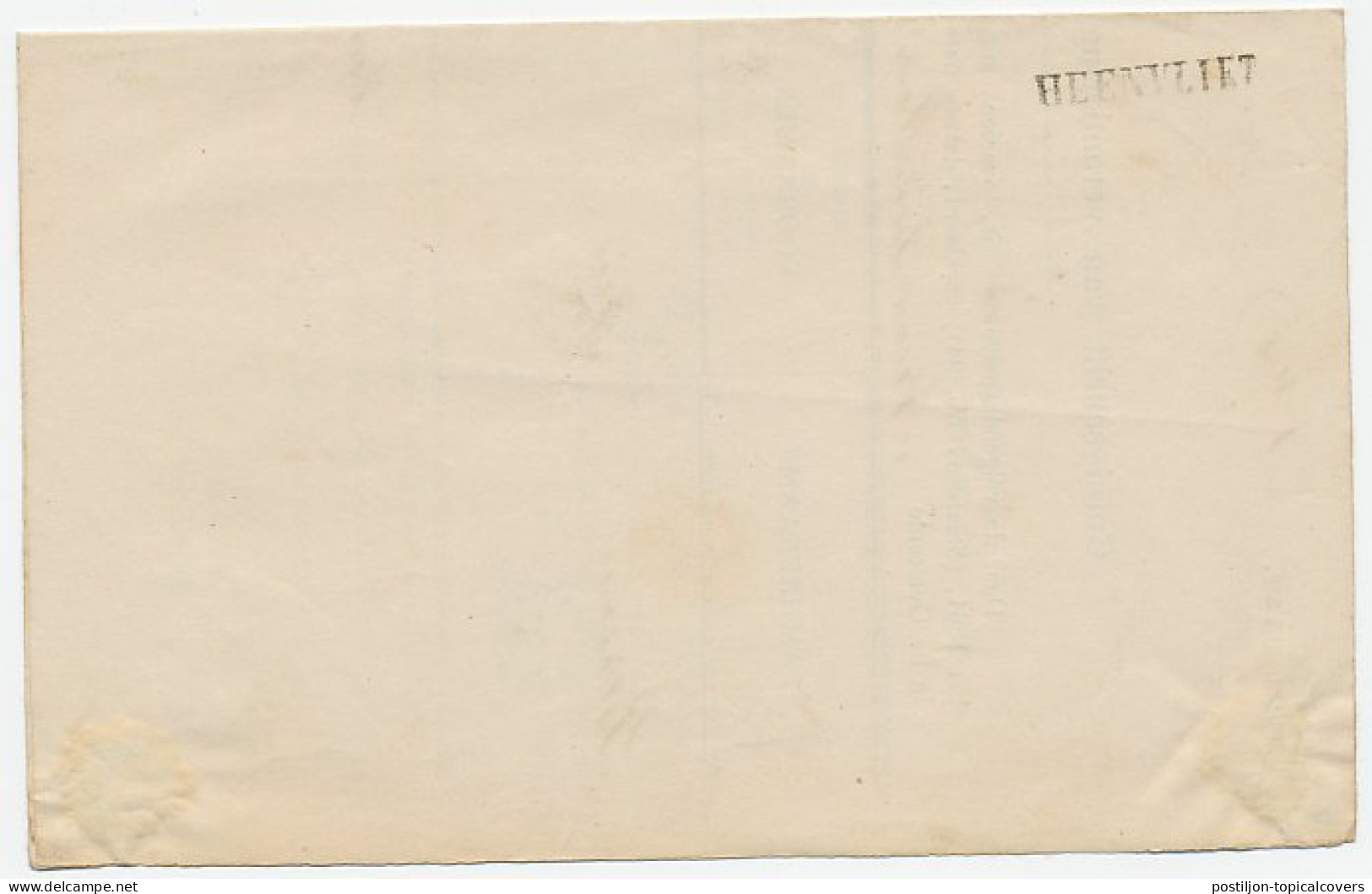 Naamstempel Nieuw - Beyerland - Heenvliet 1865 - Lettres & Documents