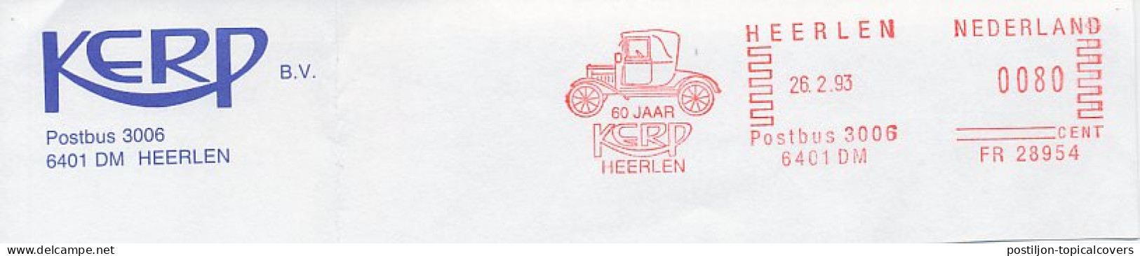 Meter Top Cut Netherlands 1993 Car - Oldtimer - Automobili