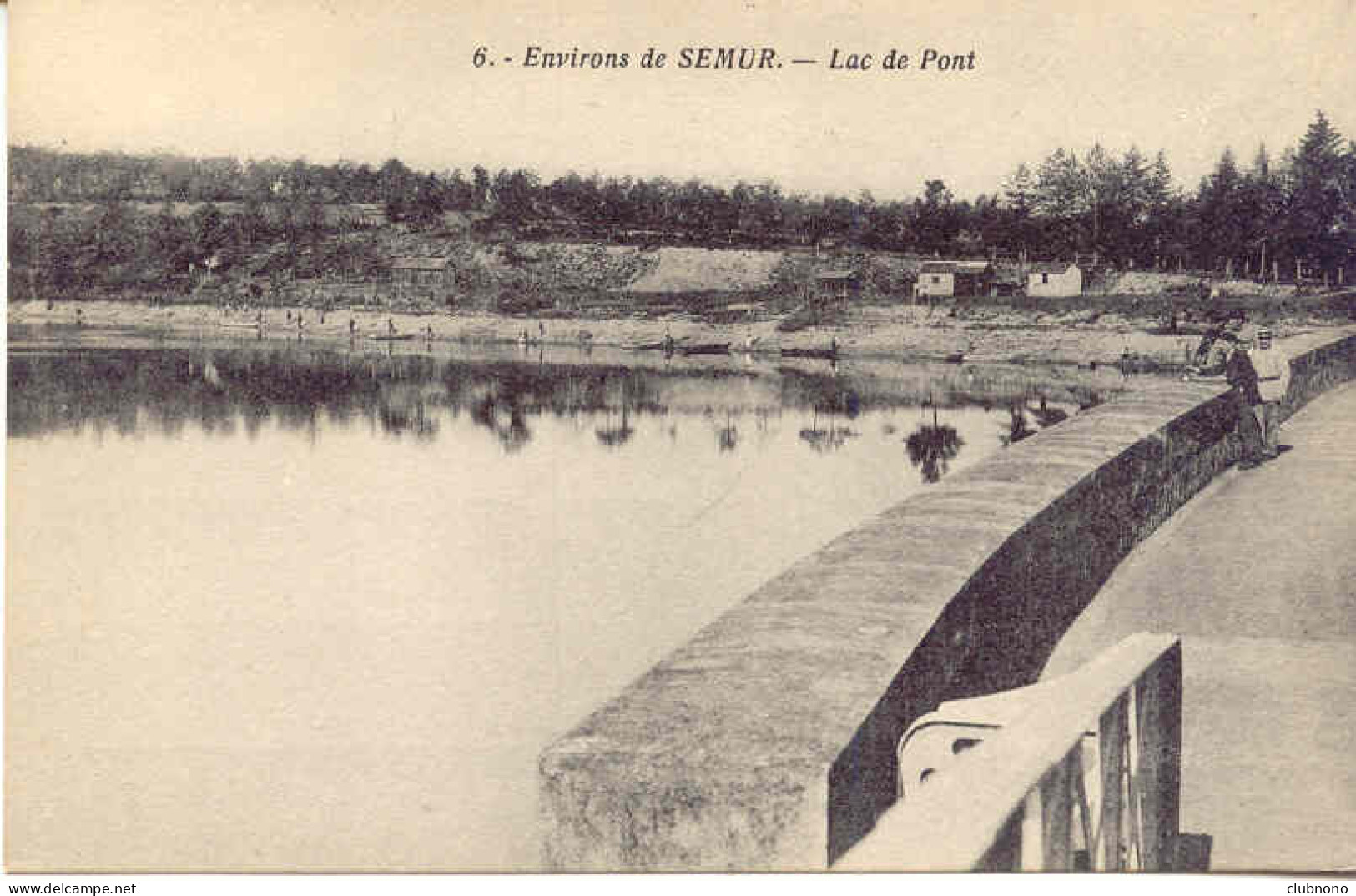 CPA - ENVIRONS DE SEMUR - LAC DE PONT (CLICHE PEU COMMUN) - Semur