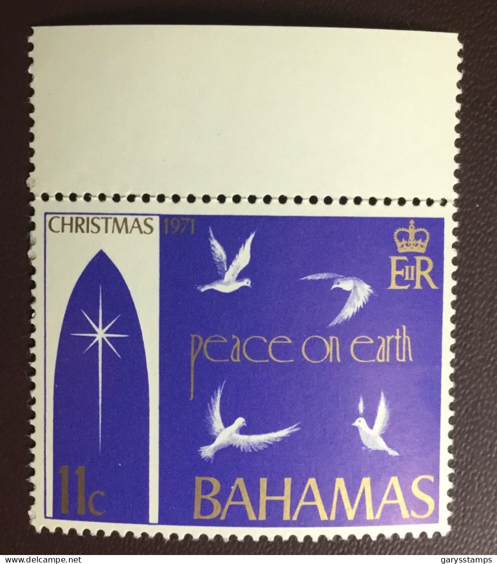 Bahamas 1971 11c Christmas Watermark Inverted SG378w MNH - 1963-1973 Ministerial Government