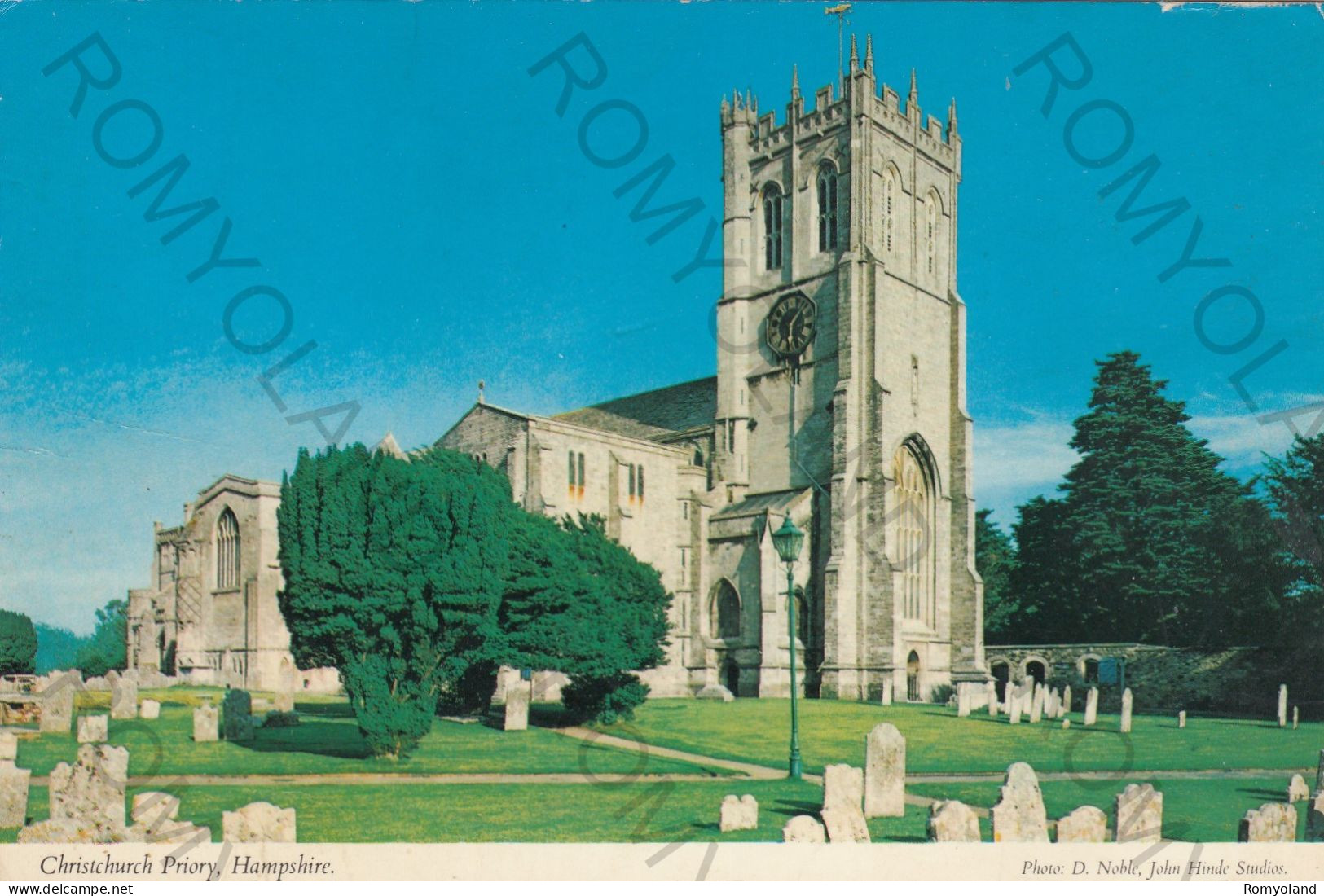 CARTOLINA  C9 CHRISTCHURCH PRIORY,HAMPSHIRE,INGHILTERRA,REGNO UNITO-VIAGGIATA 1984 - Altri & Non Classificati