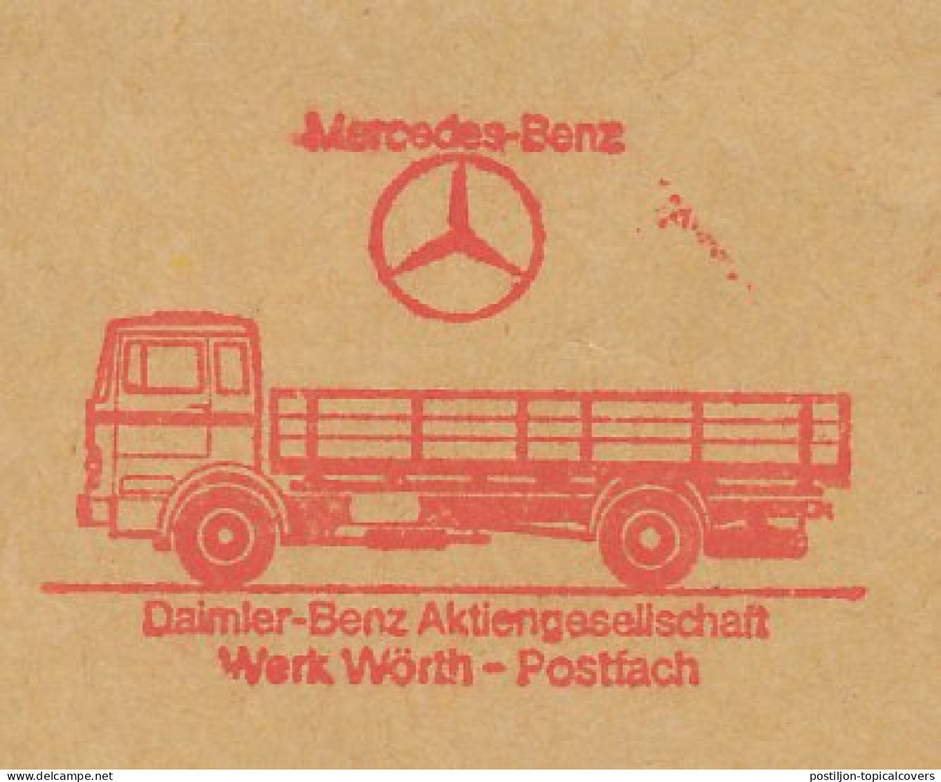 Meter Cut Germany 1970 Truck - Mercedes Benz - Vrachtwagens