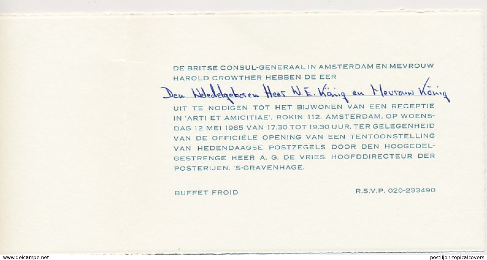 Meter Cover Netherlands 1965 - With Content Stamp Exhibition - British Week In Amsterdam - Other & Unclassified