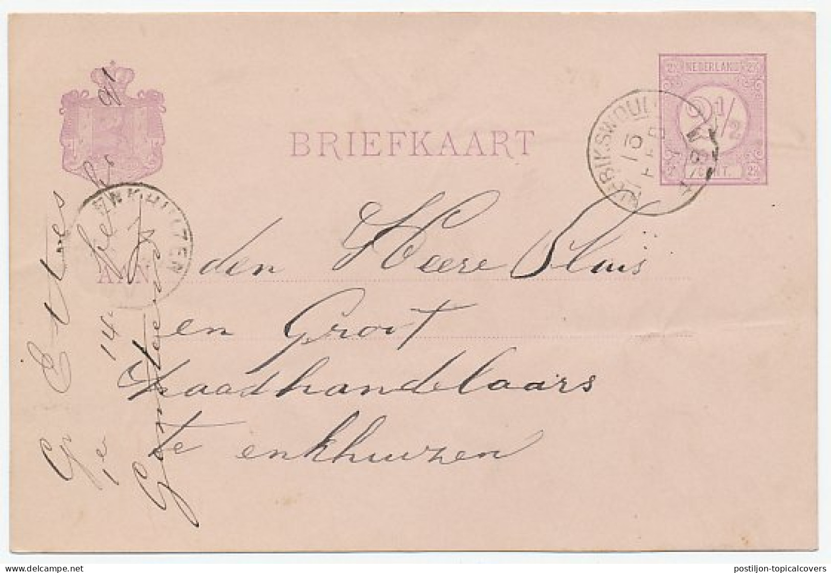 Kleinrondstempel Nibbikswoud 1891 - Unclassified