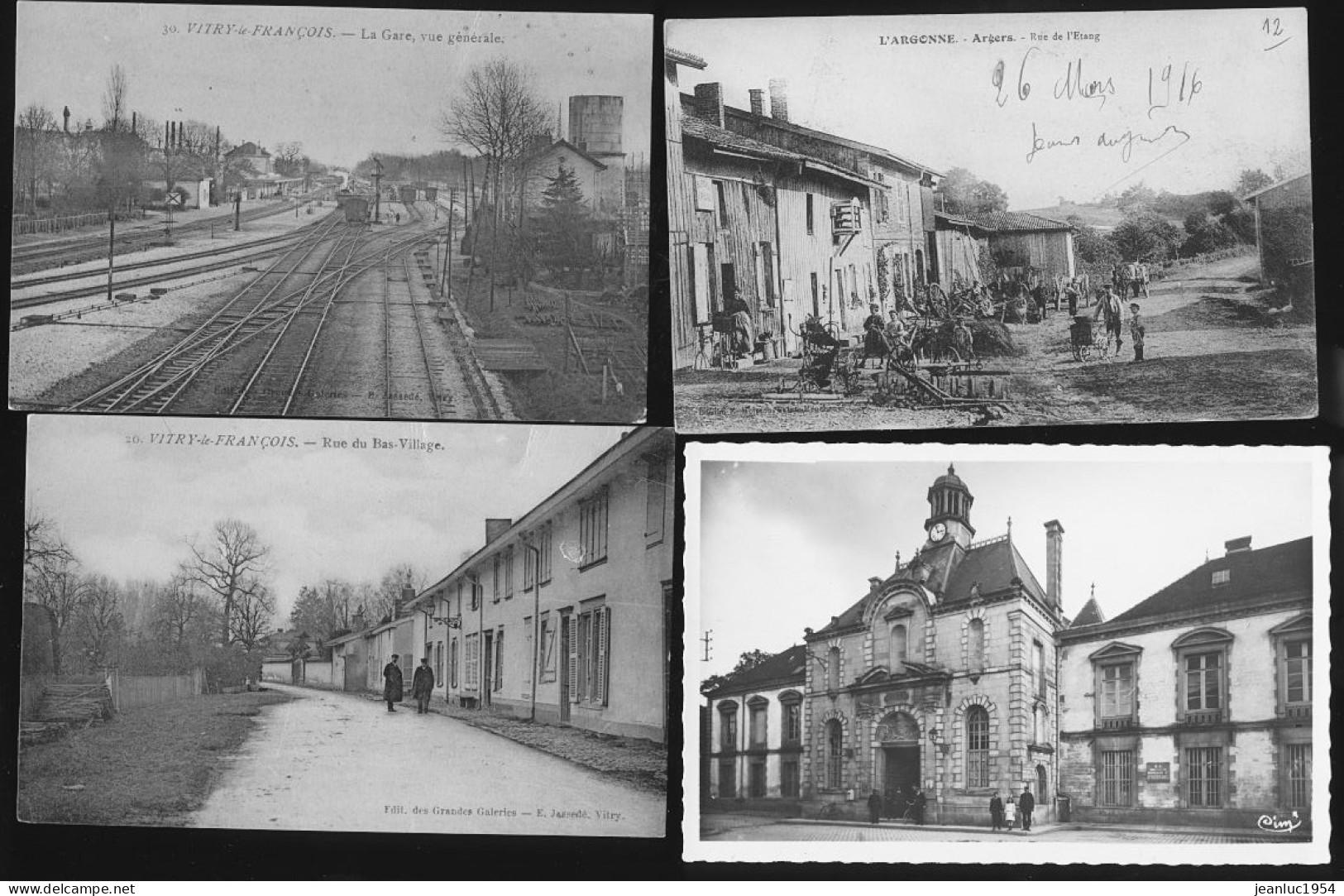 LOT DE LA MARNE 350 PETITES CARTES DE LA MARNE POUR CELUI QUI ACHETE CE LOT QUELQUES TOPS CARTES - 100 - 499 Postcards