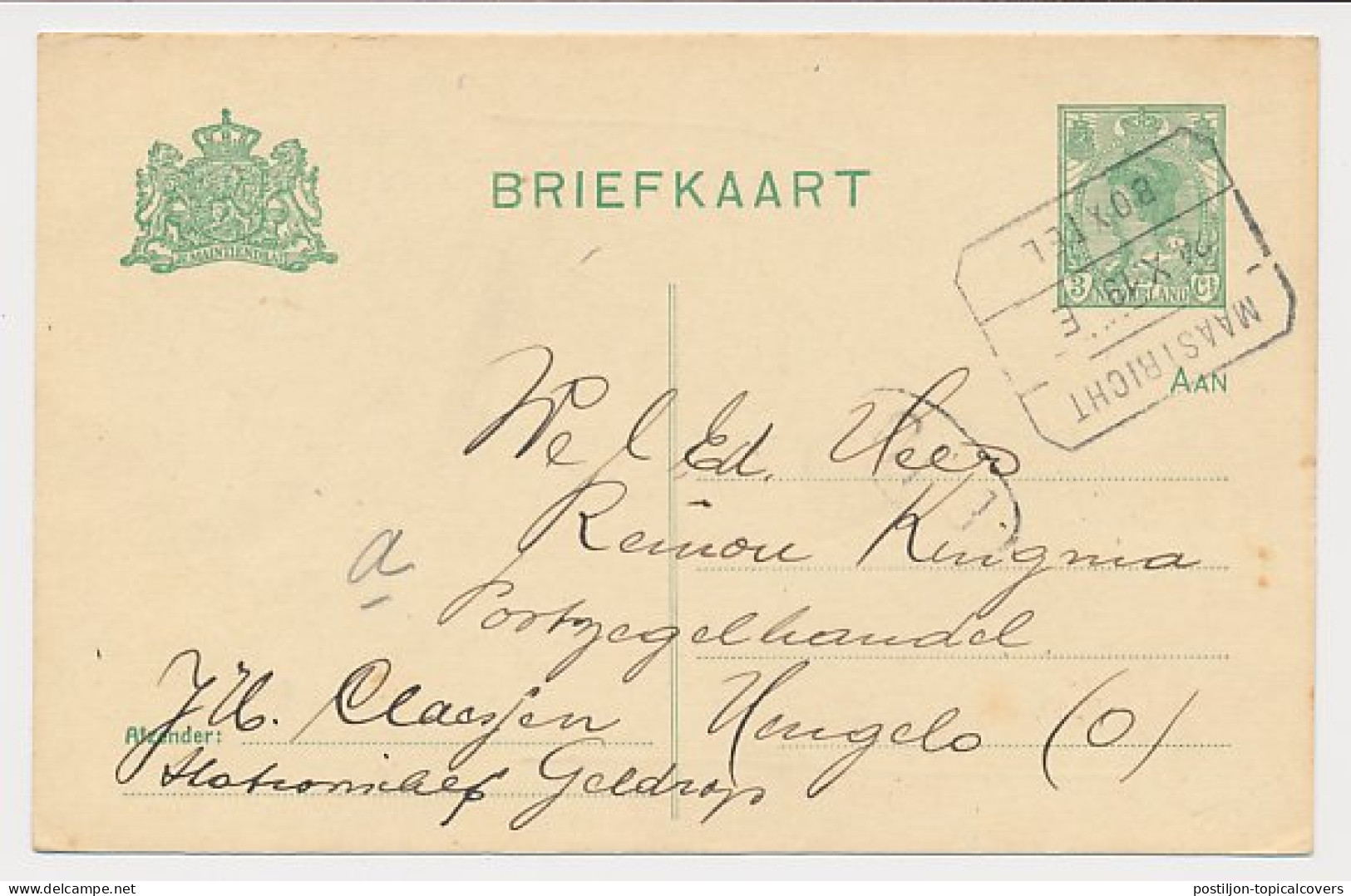 Treinblokstempel : Maastricht - Boxtel E 1919 - Unclassified