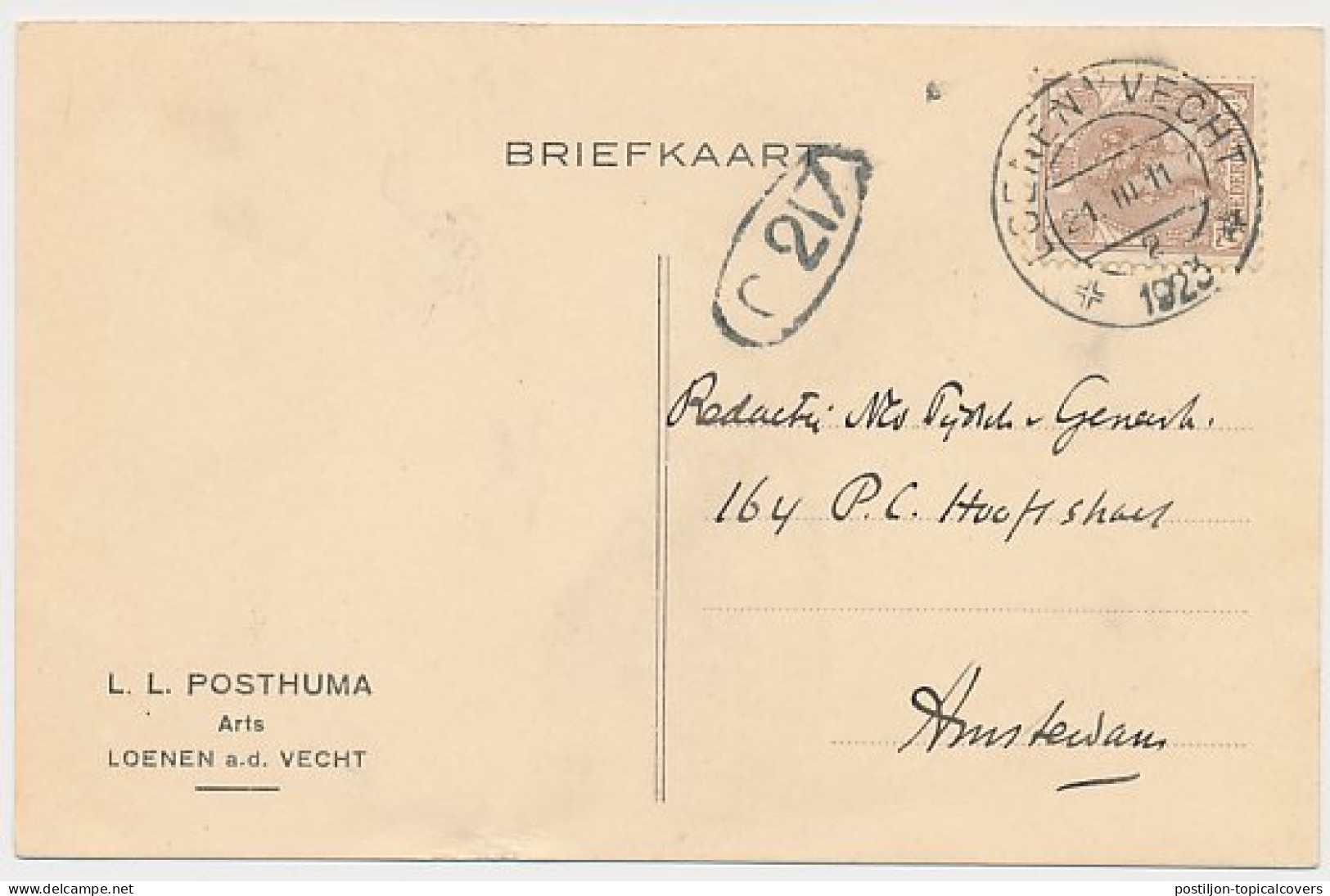 Briefkaart Loenen A/d Vecht 1923 - Arts - Unclassified