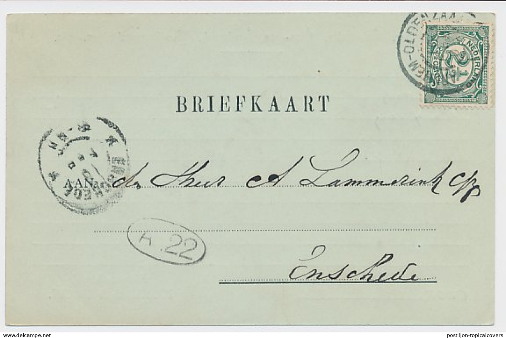 Firma Briefkaart Goor 1903 - IJzerwaren - Glas - Aardewerk - Non Classés