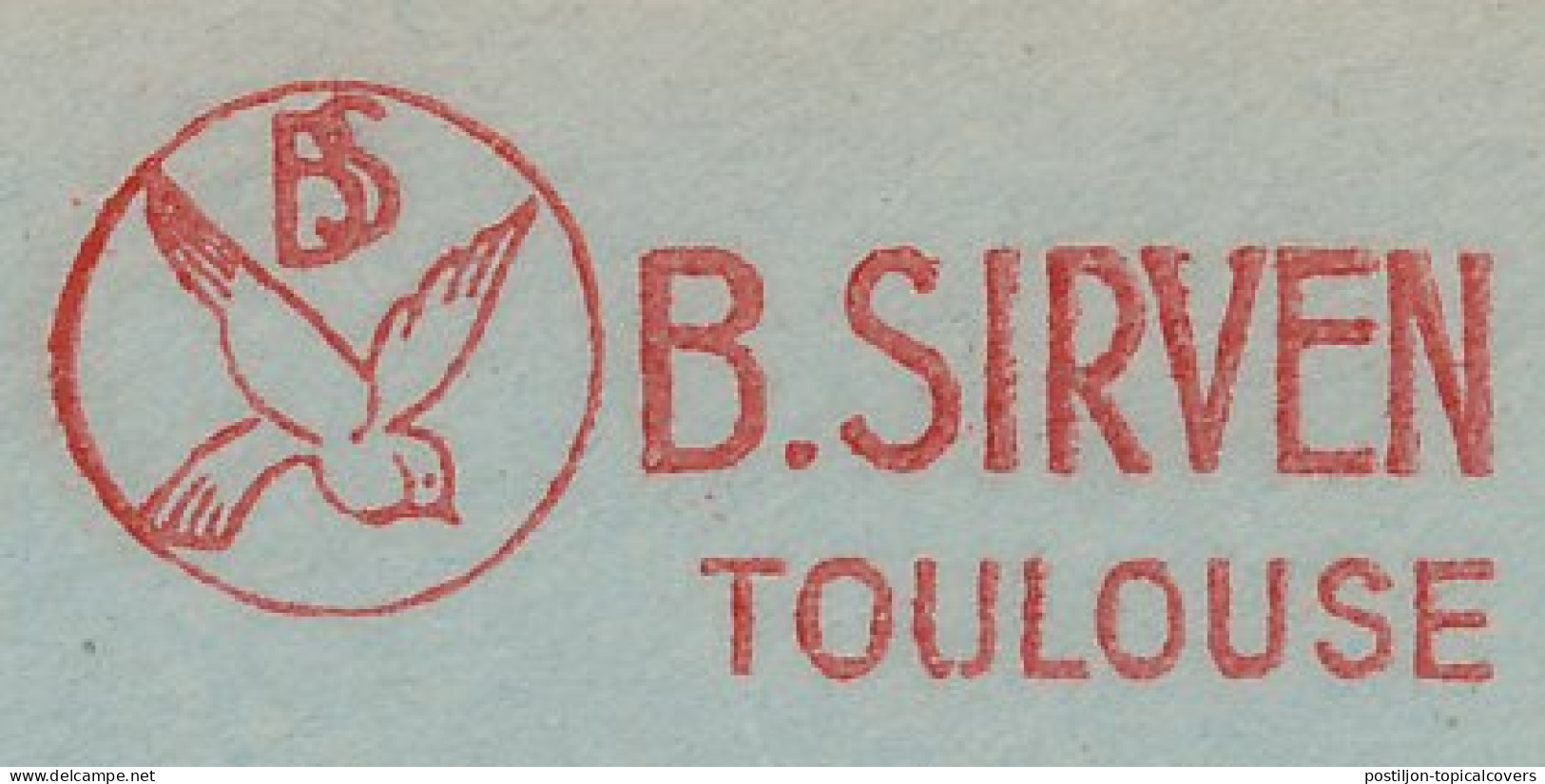 Meter Top Cut France 1953 Bird - Other & Unclassified
