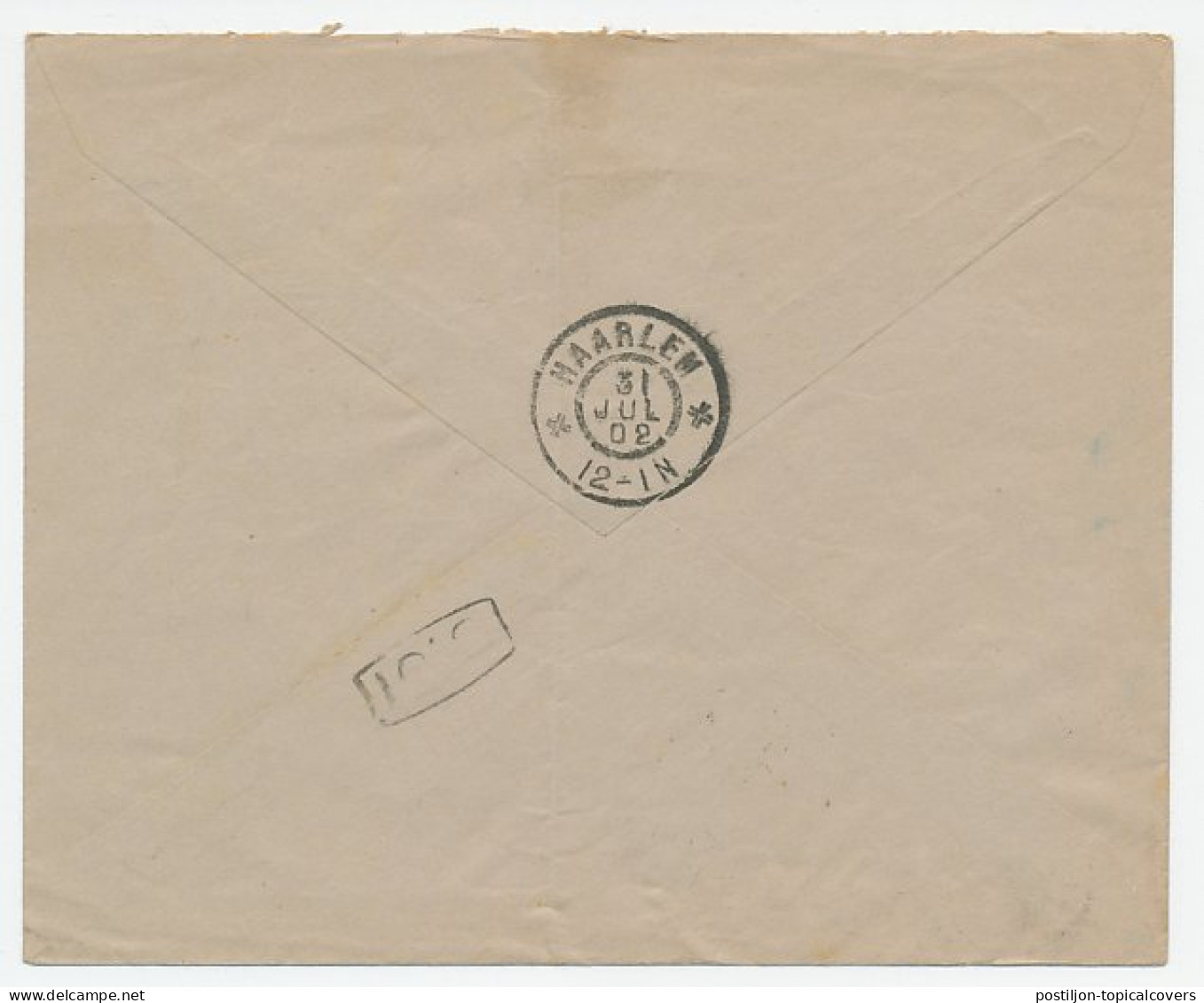 Em. Port 1894 Dienst Envelop Haarlem  - Non Classés