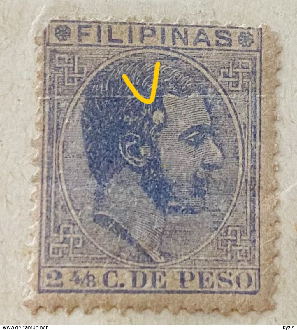 Philippines - POSSESSION ESPAGNOLE - 1880-82  Philippines - VARIÉTÉ - Philipines