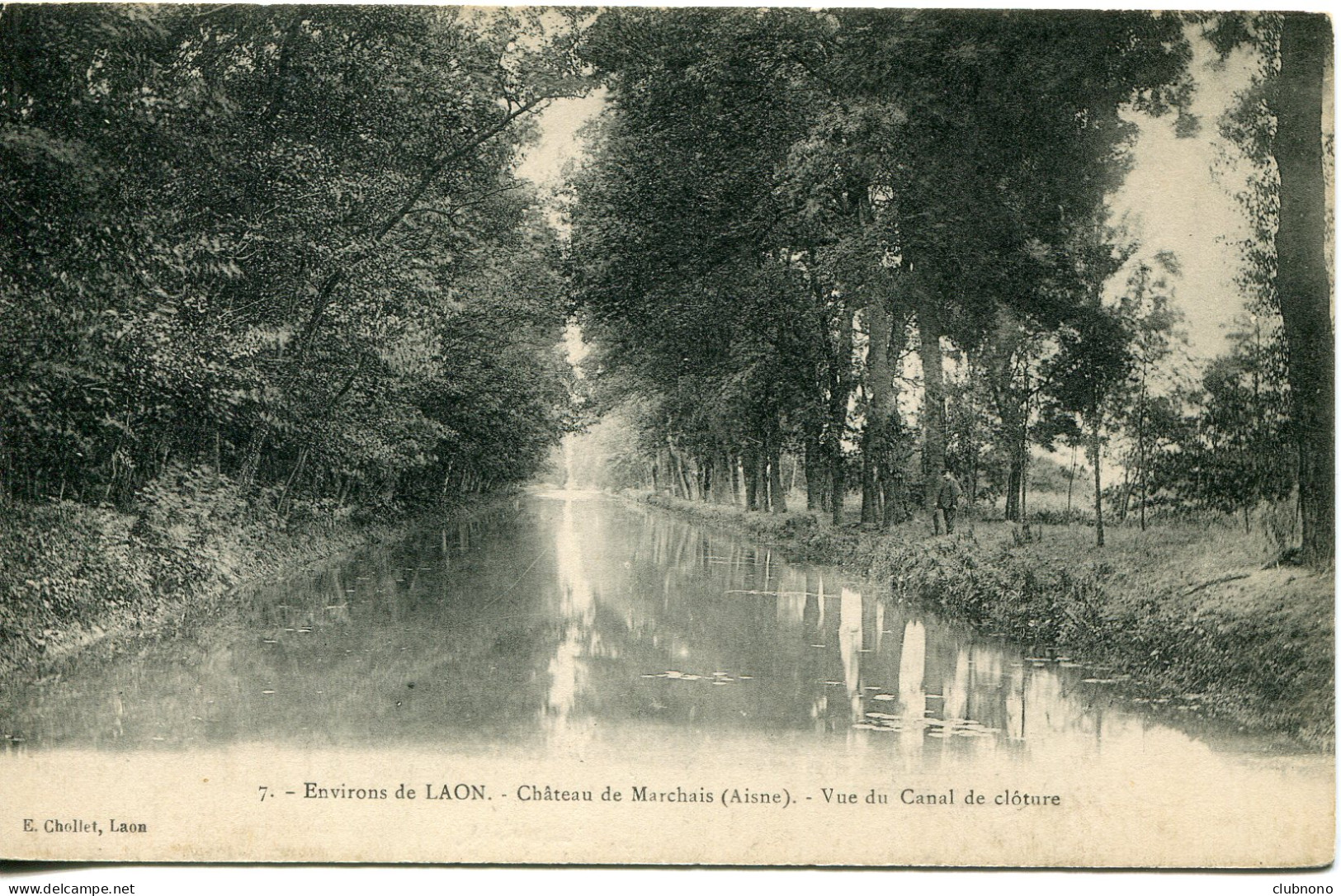 CPA - LAON (ENV.) - CHATEAU DE MARCHAIS -  VUE DU CANAL DE CLOTURE - Laon