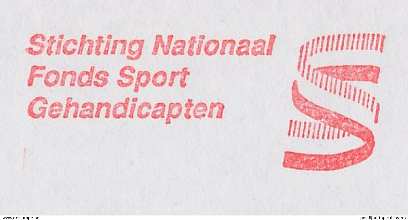 Meter Cover Netherlands 1994 National Fund Sport For The Disabled - The Hague - Handicap