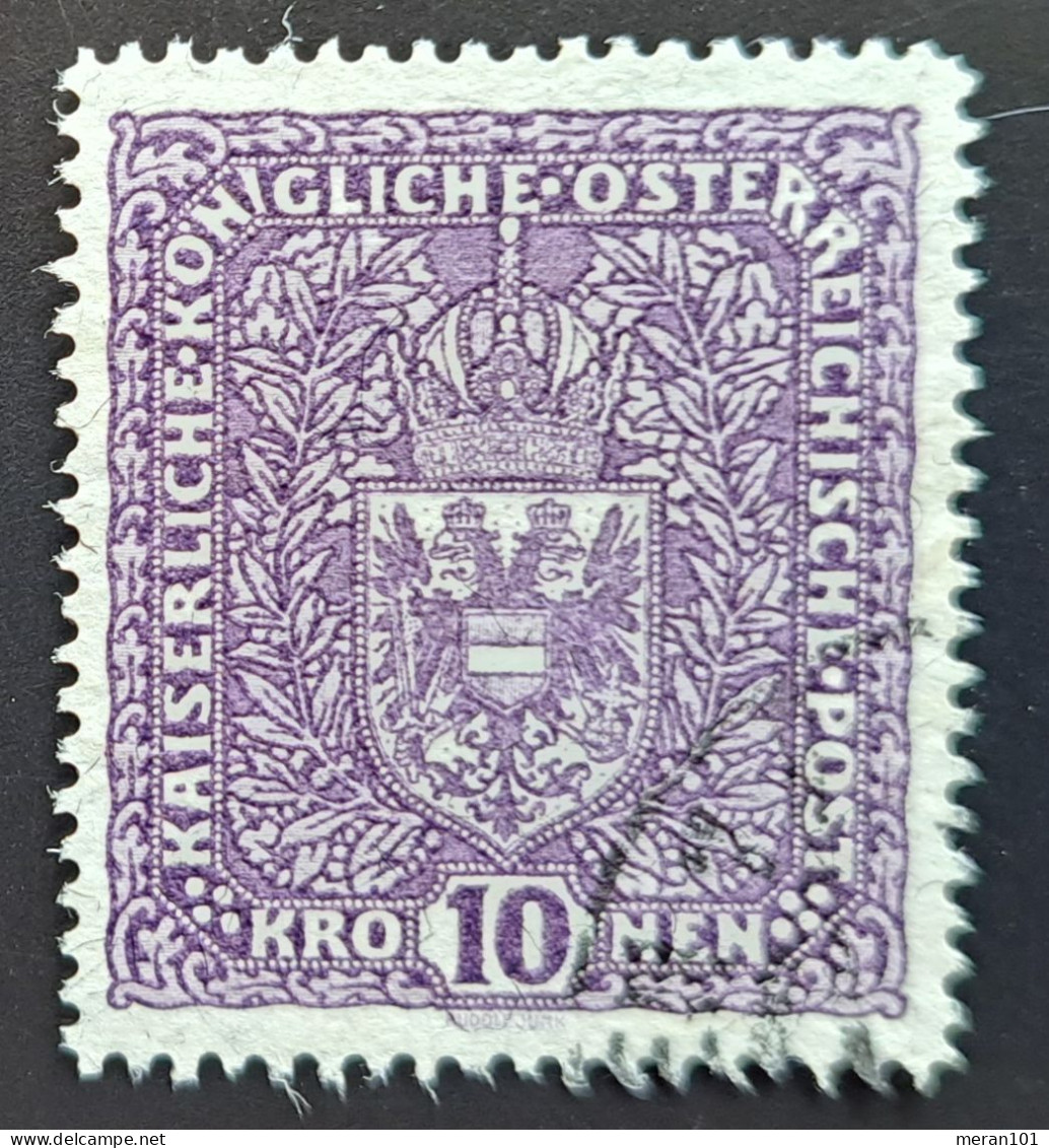 Österreich 1917/18, Wappenzeichnung Mi 211 Faserpapier Gestempelt - Used Stamps