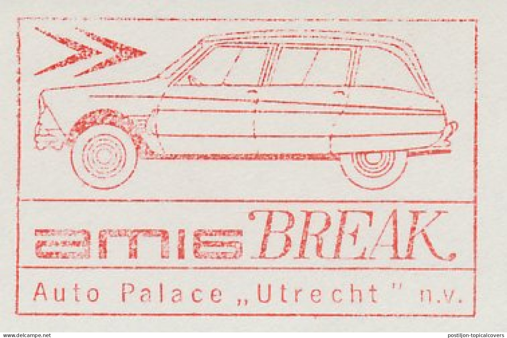 Meter Cut Netherlands 1965 Car - Citroen Ami 6 Break - Autos