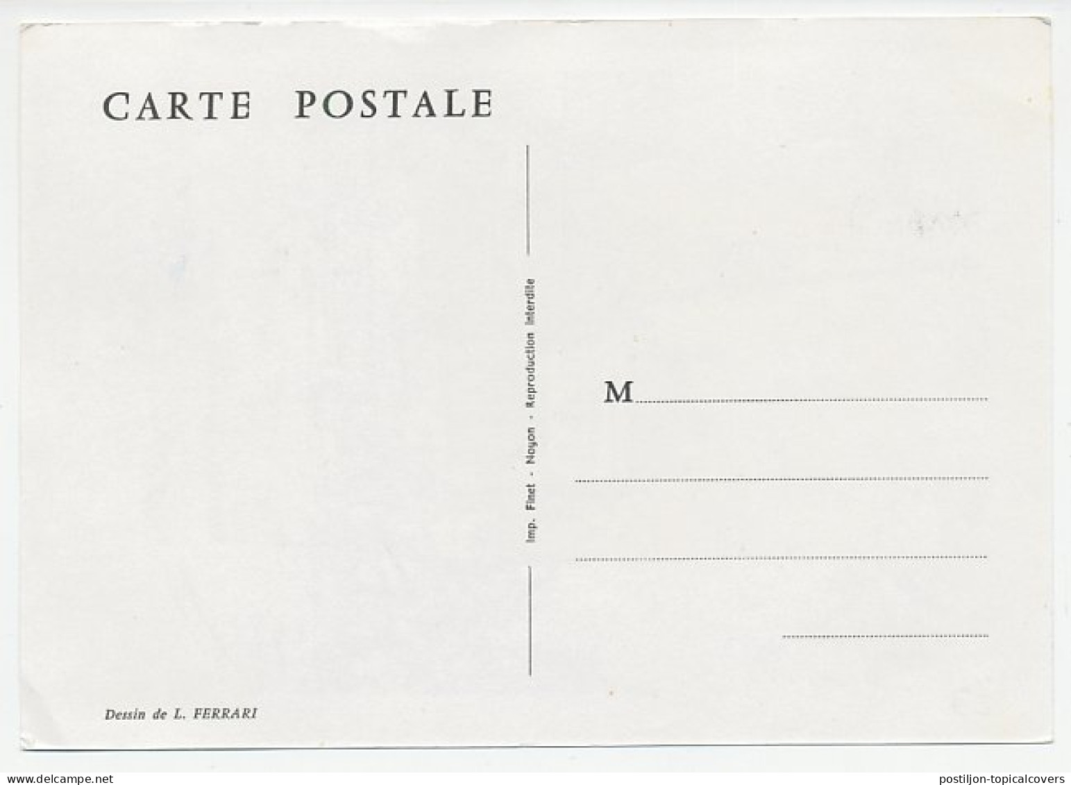 Maximum Card France 1973 Mail Coach  - Andere & Zonder Classificatie
