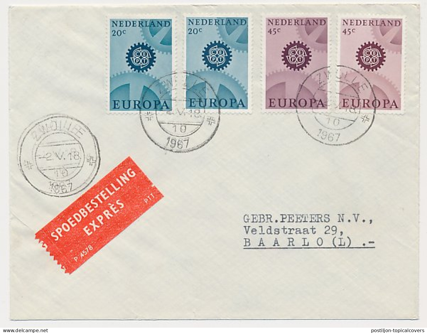 FDC / 1e Dag Em. Europa 1966 - Normaal En Fosforpapier - Unclassified