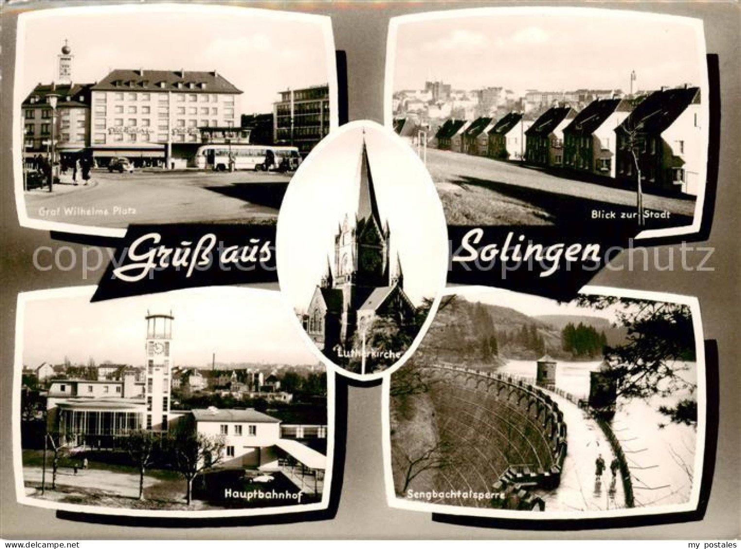 73852705 Solingen Graf Wilhelm Platz Blick Zur Stadt Hauptbahnhof Sengbachtalspe - Solingen