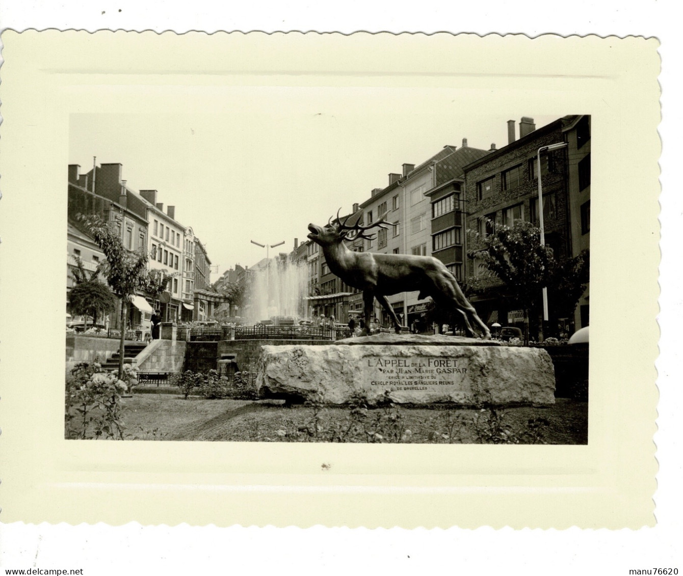 Ref 1 - Photo + Négatif : Le Cerf Bramant à Arlon  - Luxembourg . - Europa