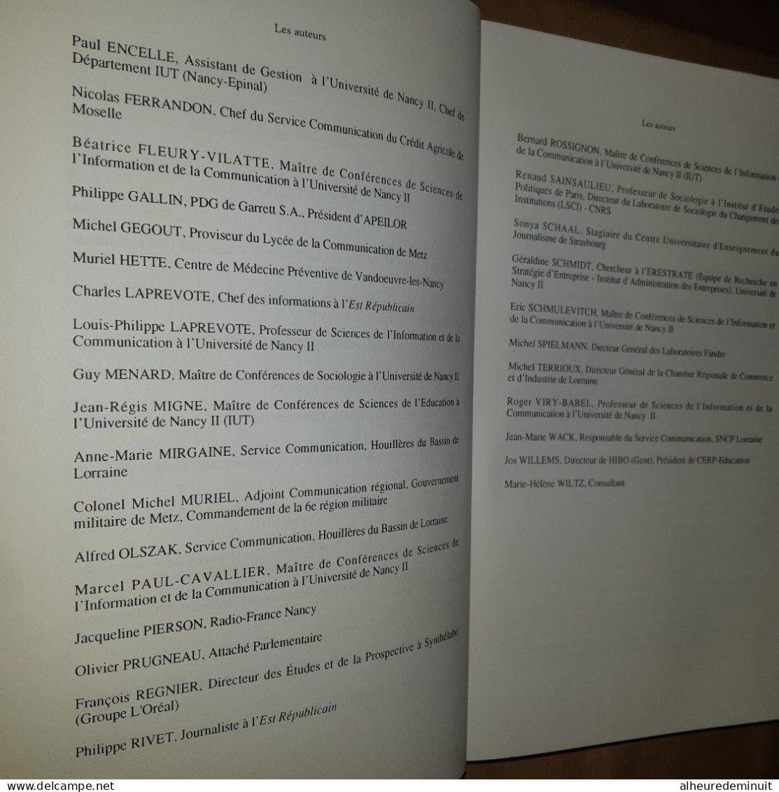 VINGT ANS DE COMMUNICATION D'ENTREPRISE  EN LORRAINE"PERSUASION-PROPAGANDE"Presses Universitaires De NANCY - Economía