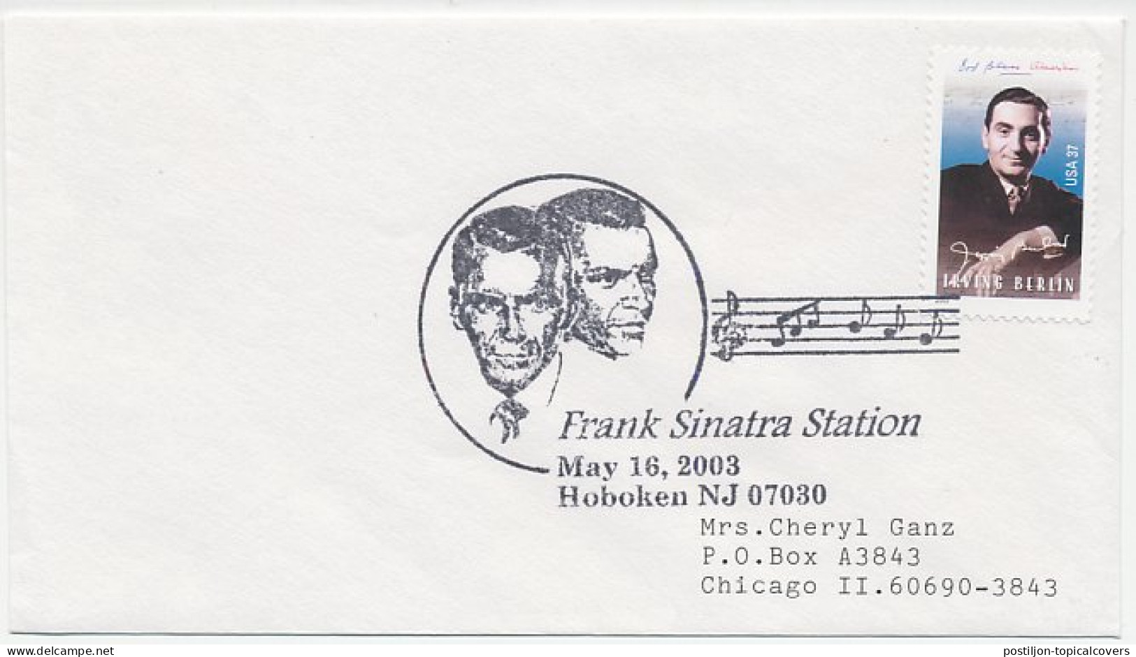 Cover / Postmark USA 2003 Frank Sinatra - Musica