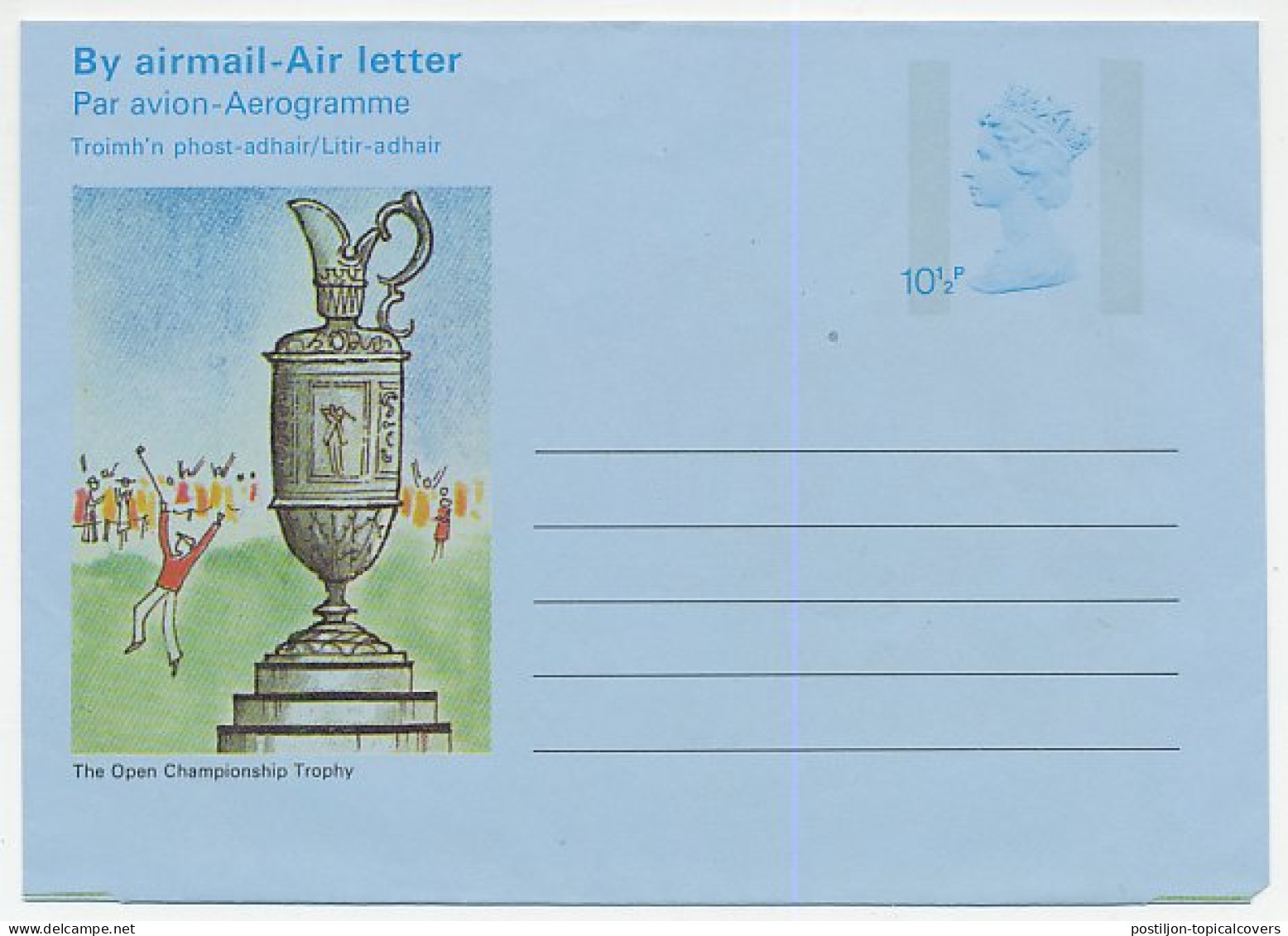 Postal Stationery GB / UK 1979 Golf - Open Championship Trophy - Other & Unclassified