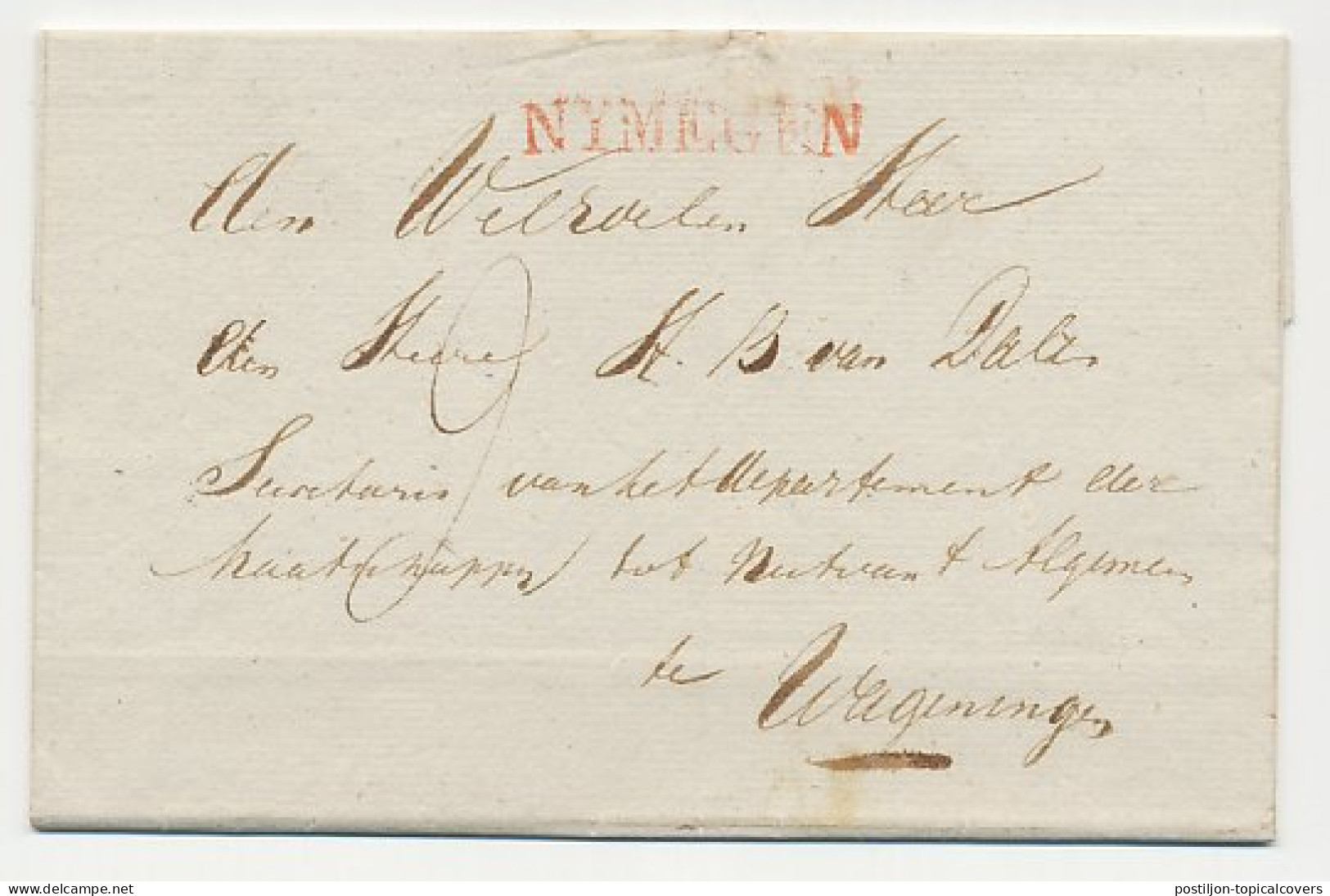 Nymegen - Wageningen 1823 - ...-1852 Préphilatélie