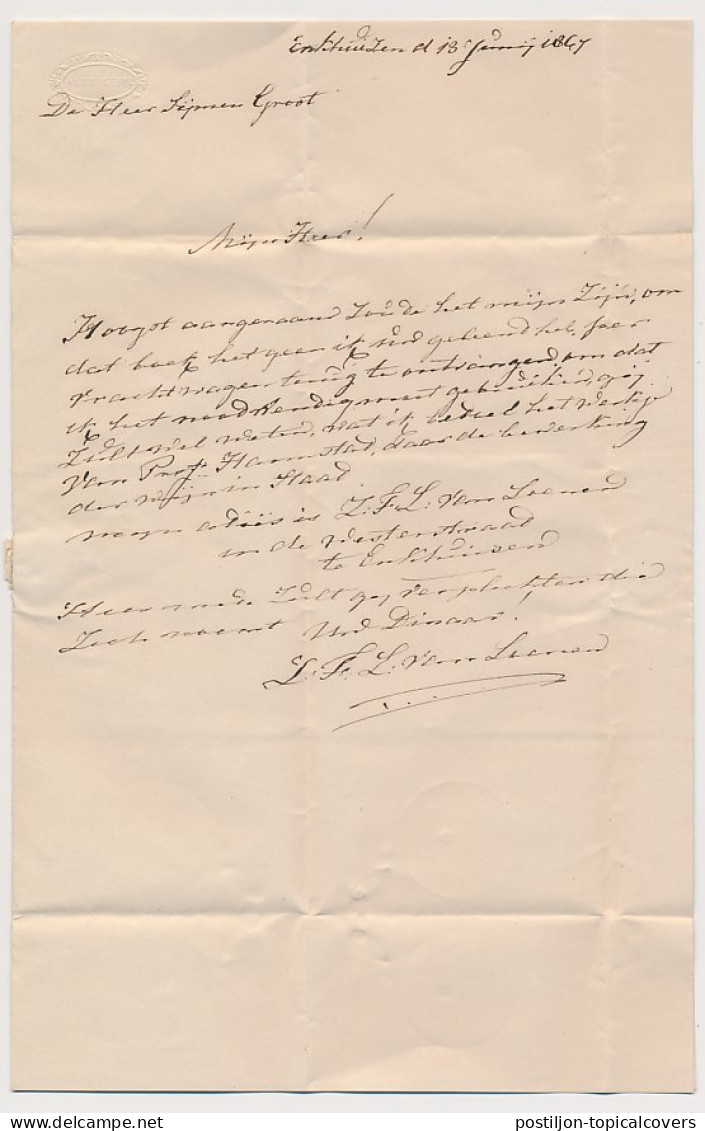 Enkhuizen - Andijk 1867 - Na Posttijd - ...-1852 Préphilatélie