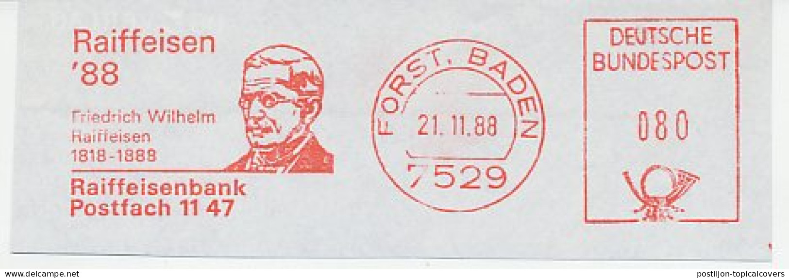 Meter Cut Germany 1988 F.W. Raiffeisen - Bank - Unclassified