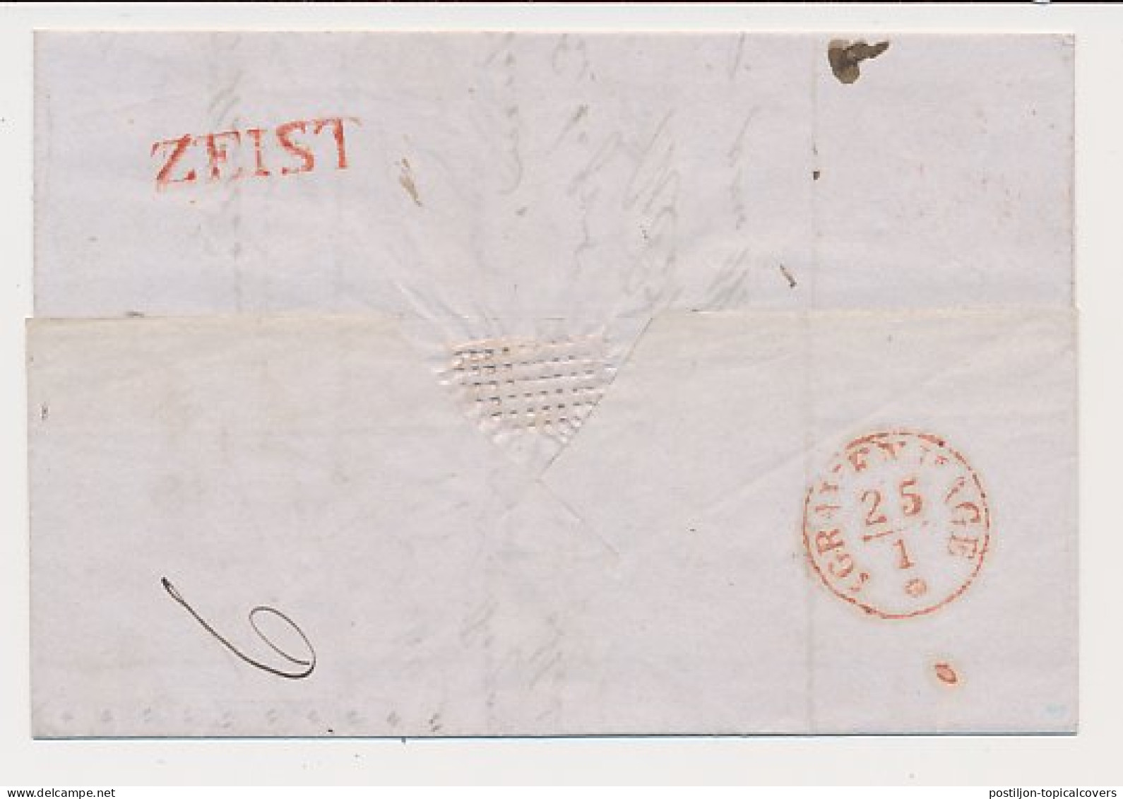 Distributiekantoor Zeist - Utrecht - Den Haag 1843 - ...-1852 Prephilately