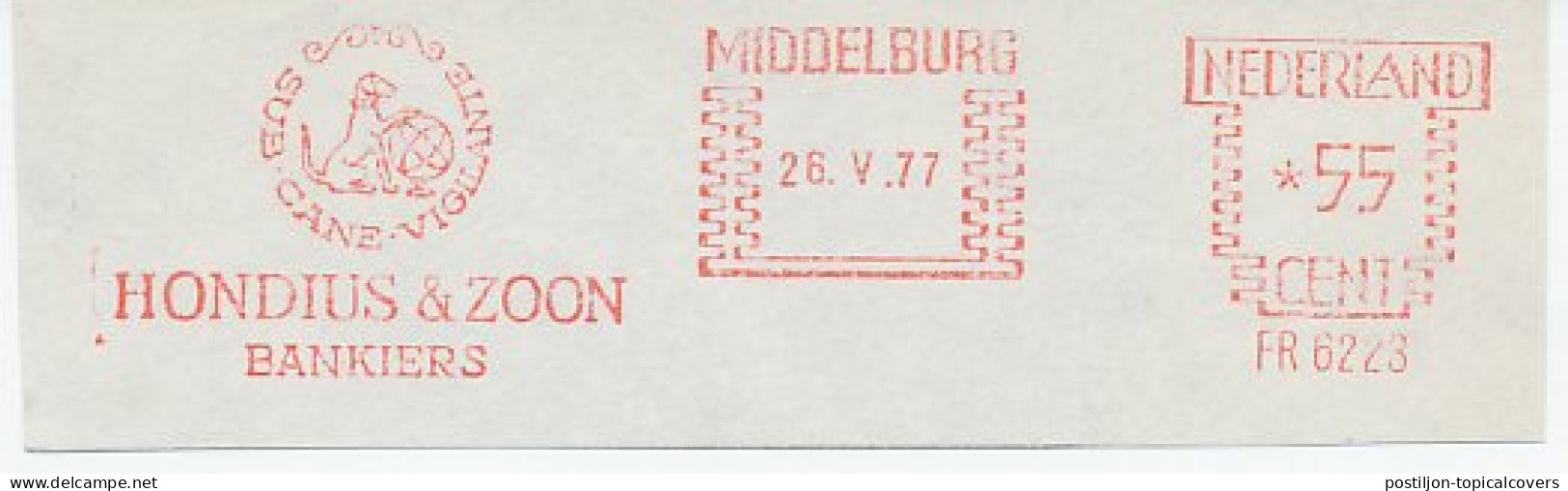 Meter Cut Netherlands 1977 Dog  - Other & Unclassified