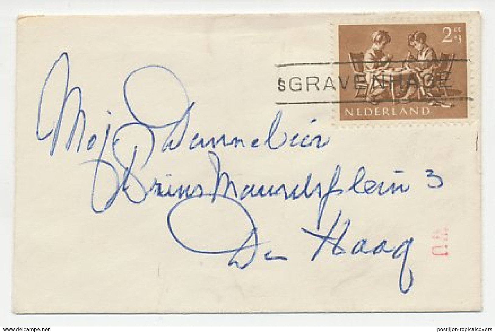 Em. Kind 1954 - Nieuwjaarsstempel S Gravenhage - Non Classificati